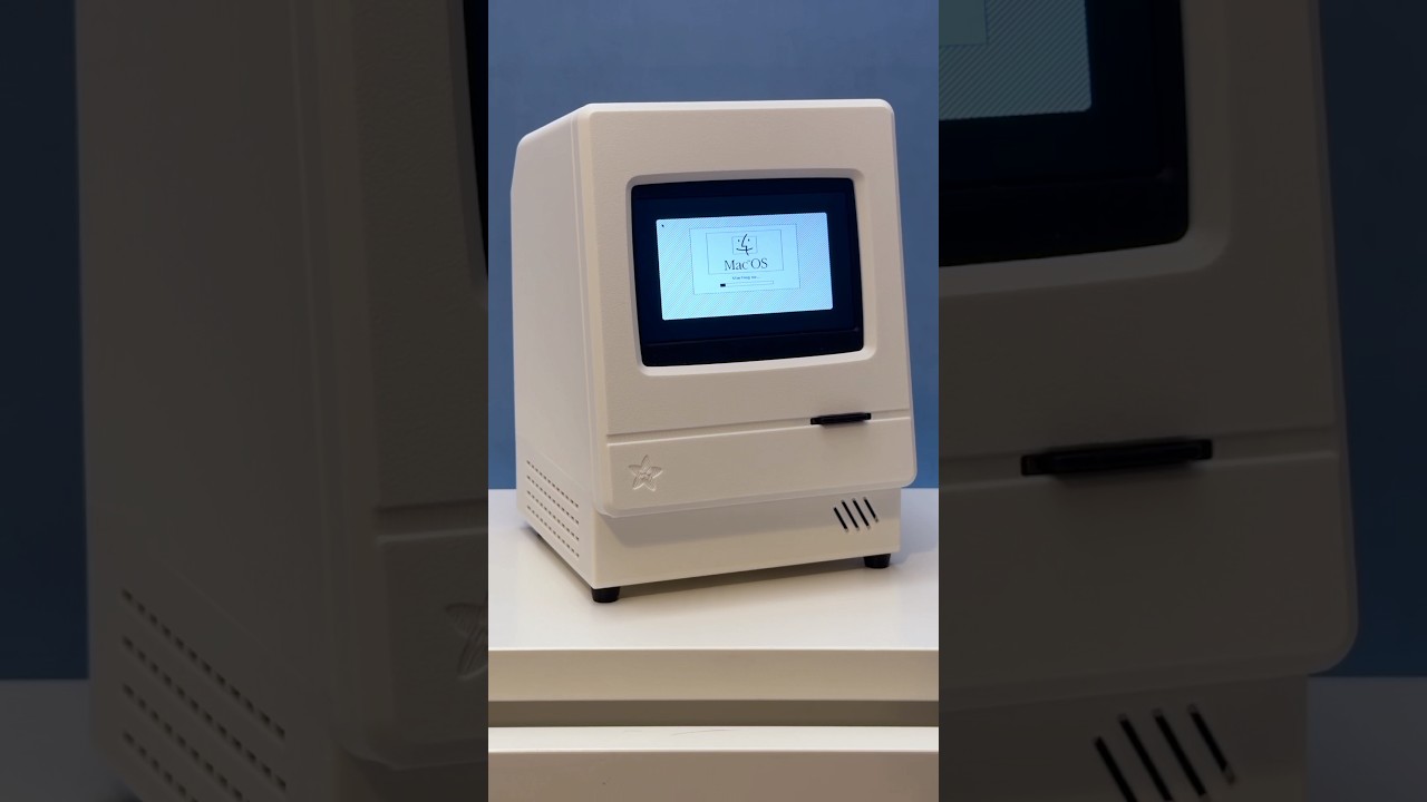 Apple Macintosh Classic mini computer with a Fruit Jam learn.adafruit.com/mac-classic-fruit-jam