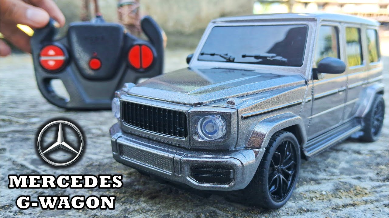 Распаковка и тестирование радиоуправляемой модели Mercedes G-Wagon SUV в масштабе 1:24 от PopSuga...