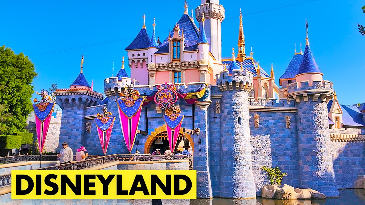Disneyland Park - Full Walkthrough with Popular Attractions - Full Tour in Anaheim, California [4K]