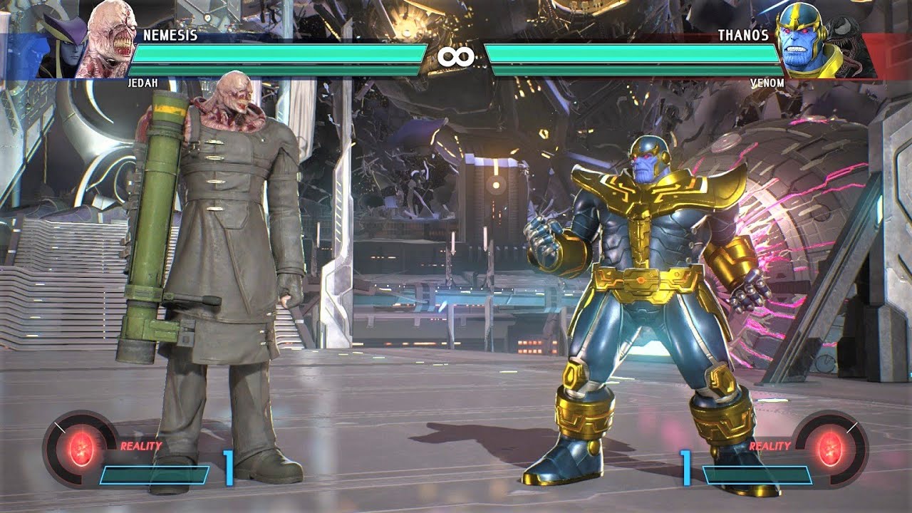 Немезида и Джеда против Таноса и Венома (Самый сложный ИИ) &mdash; Marvel vs Capcom: Infinite