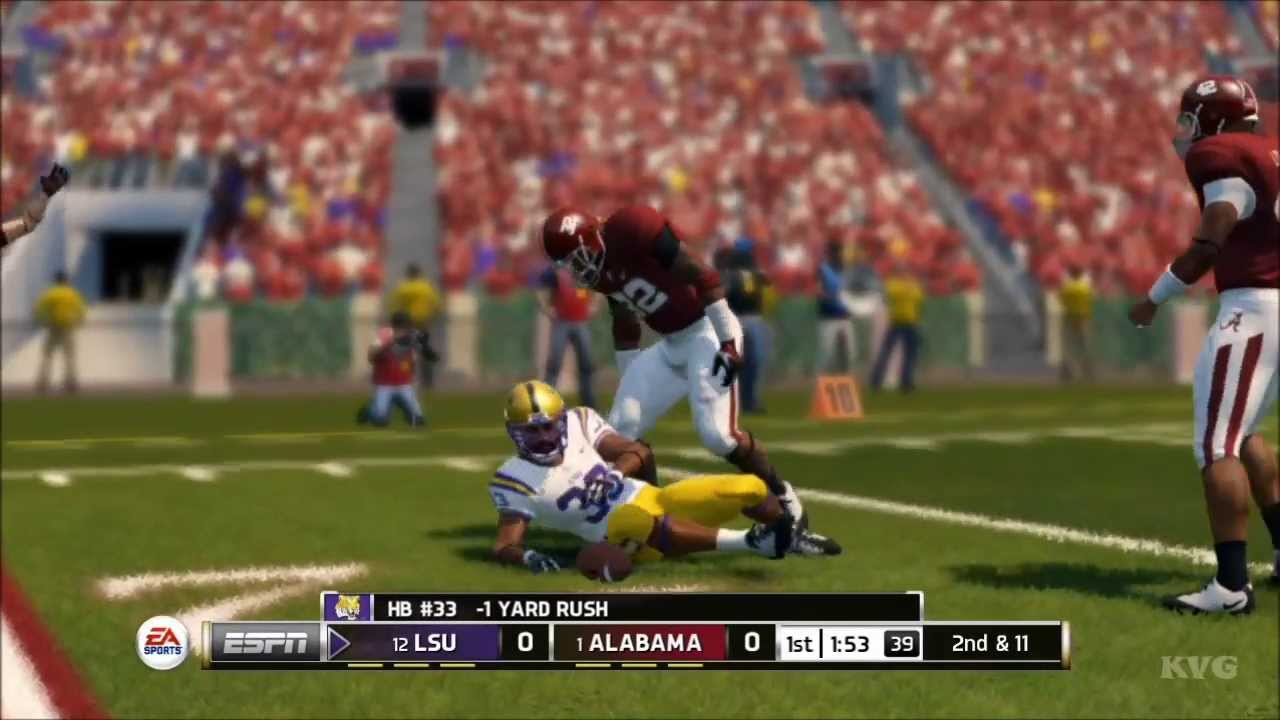 NCAA Football 14 - Alabama Crimson Tide vs. LSU Tigers Gameplay [HD]