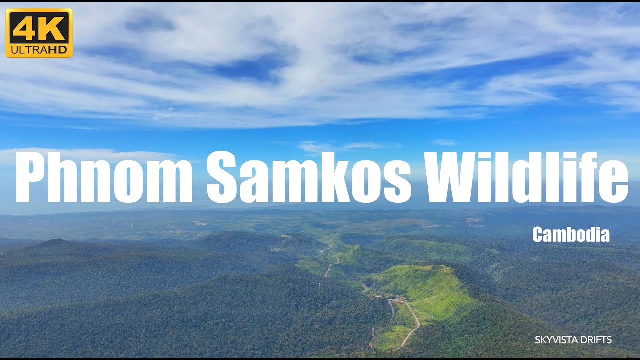 Phnum Samkos Wildlife Sanctuary - Cambodia - Drone 4K UHD