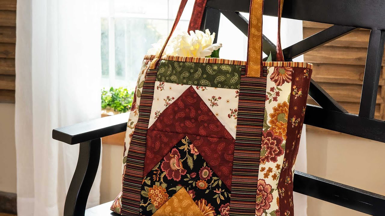 Советы по изготовлению лоскутного одеяла Tori Tote в стиле June Tailor | Мастер-класс по потертым...