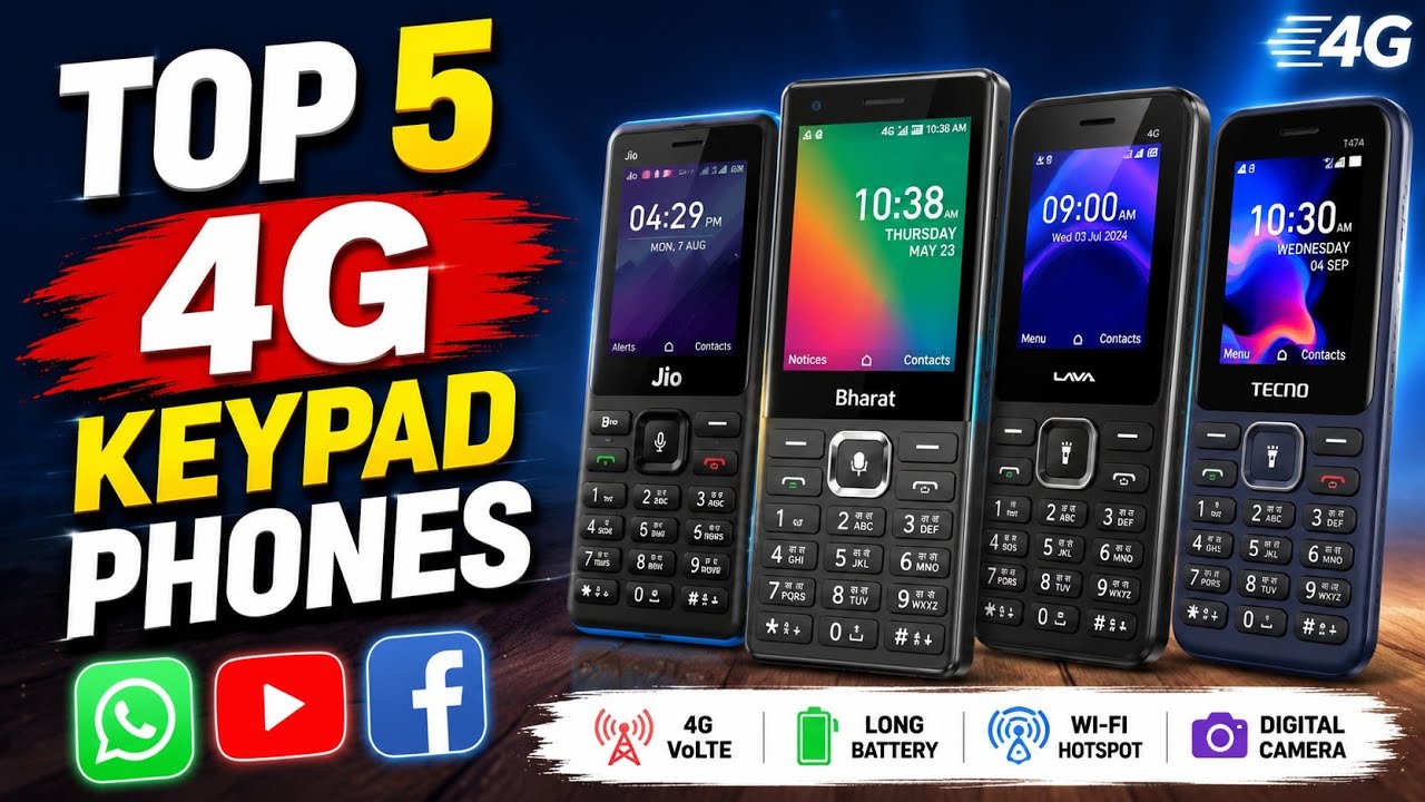 🔥Top 5 Best Keypad Phones Under ₹599 || Best Keypad Mobiles in August (2026)