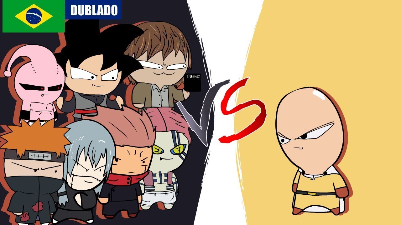 SAITAMA CONTRA TODOS OS VILÕES DOS ANIMES | DUBLADO |
