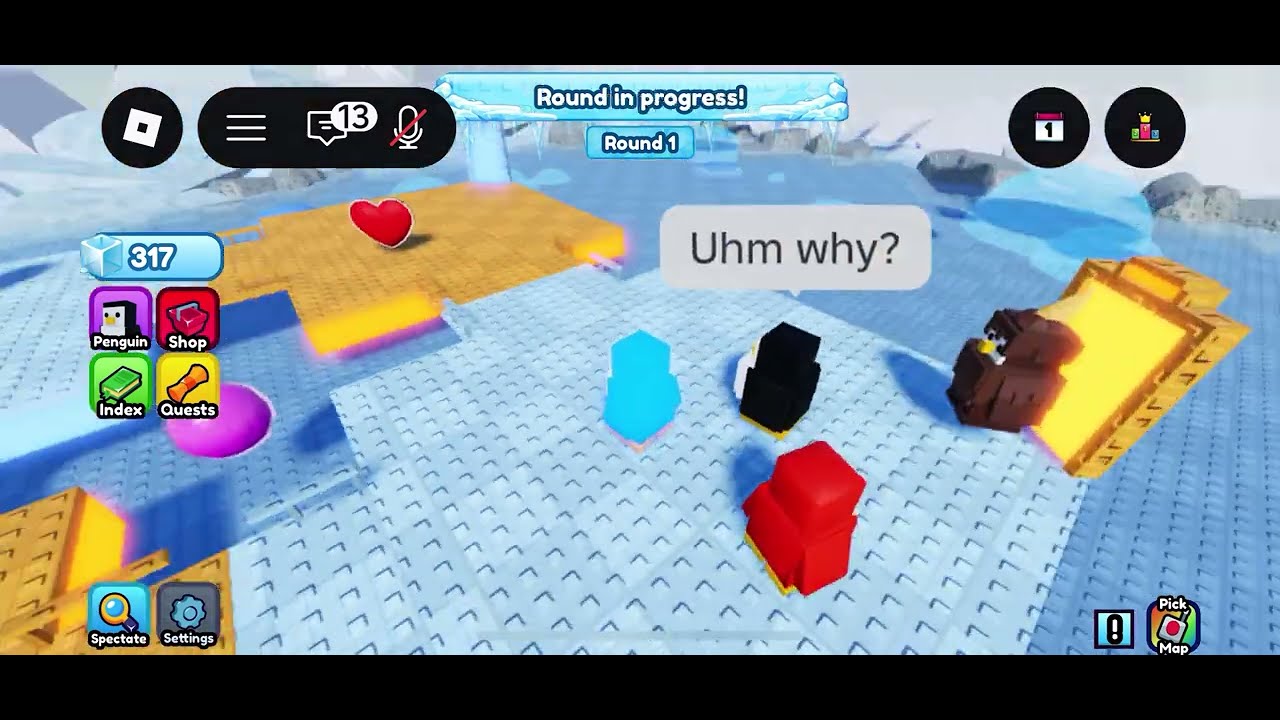 Playing Roblox knock-out…