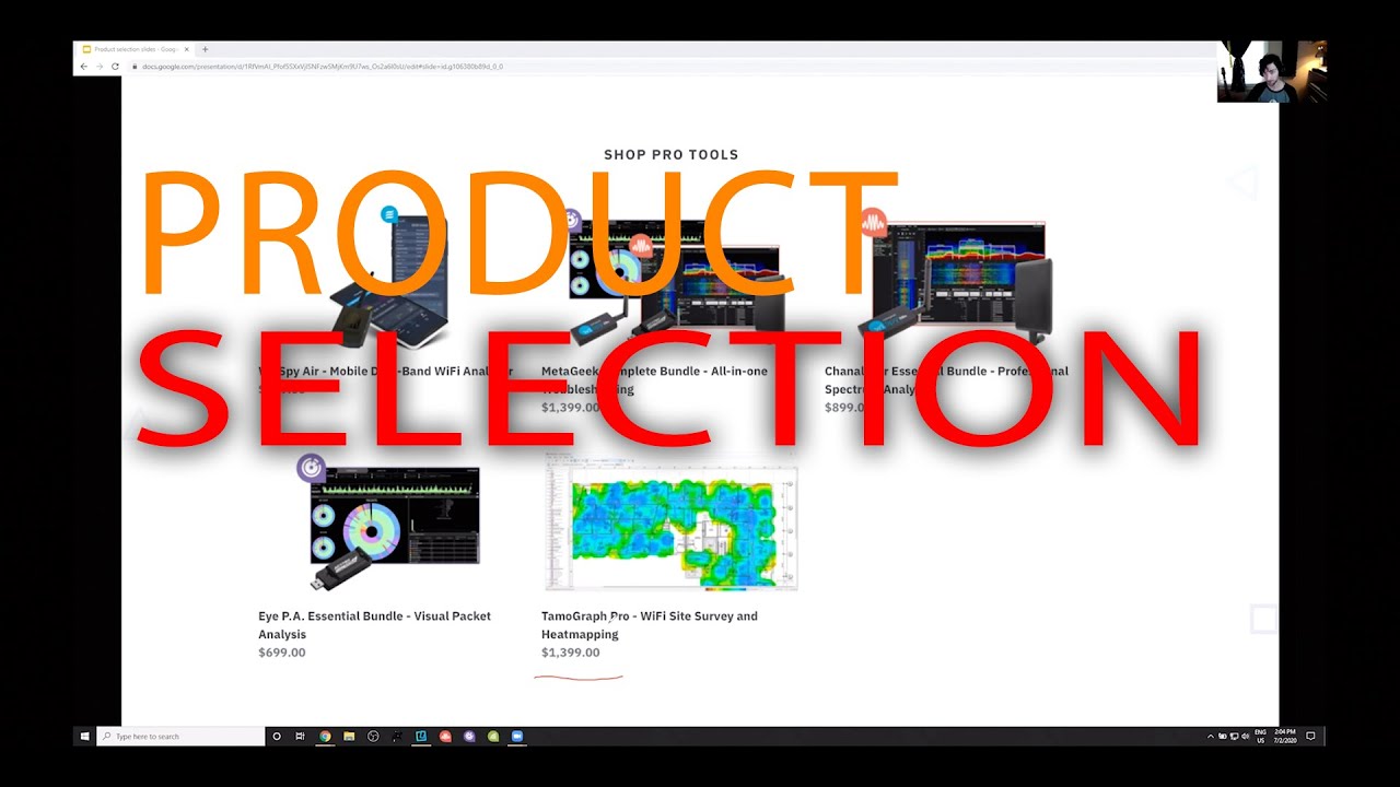Product Selection webinar with MetaGeek