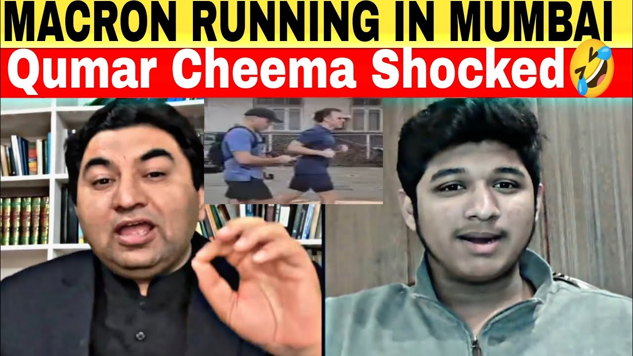 Qumar Cheema Shocked French President Macron running on the streets of Mumbai
