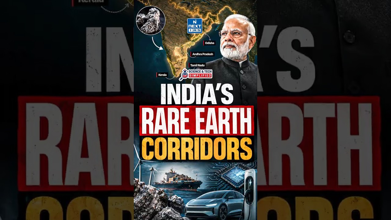 India&rsquo;s Rare Earth Corridors Explained | Big Move Against China&rsquo;s Monopoly | NEXT IAS