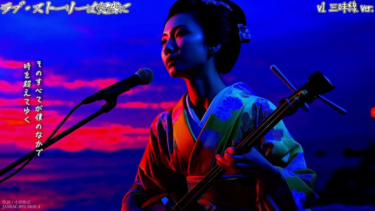 ラブ・ストーリーは突然に v1 三味線 ver  mastered SUNOv4 5+