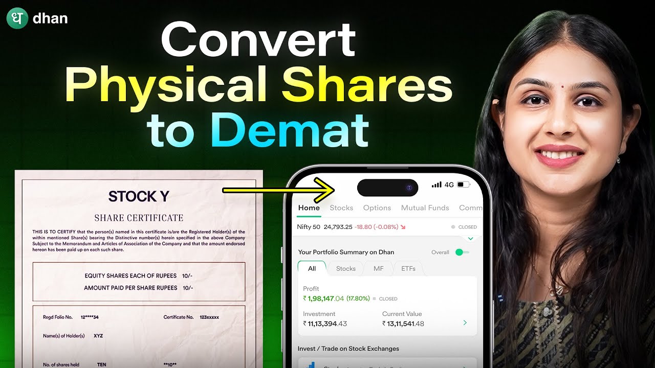 How to Convert Physical Shares to Demat: Step-by-Step Guide | Dhan