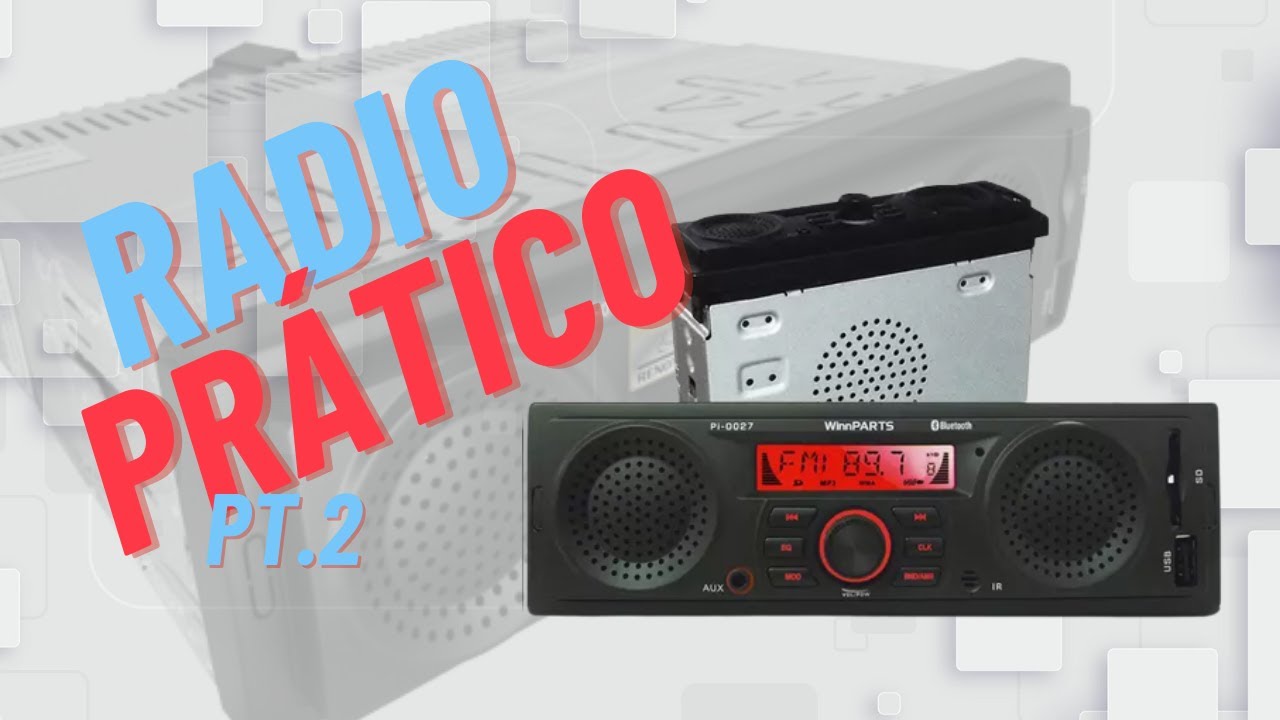 Radio de Carro com Alto Falante embutido