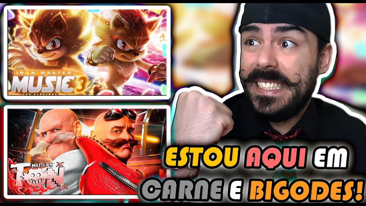 REACT - Sombras do Passado | Sonic 3: O Filme / Dobro de Vilão | Doutor Robotnik (Sonic 3: O Filme)