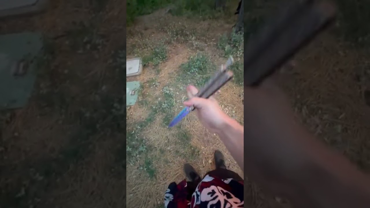 Don&rsquo;t use the bite handle even on trainer butterfly knives