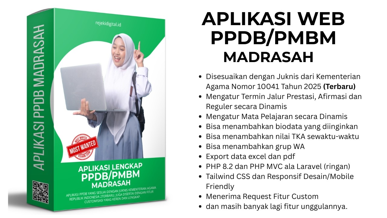 Aplikasi PPDB Madrasah 2026 Terbaru: Full Dinamis & Sesuai Juknis Dirjen Pendis!