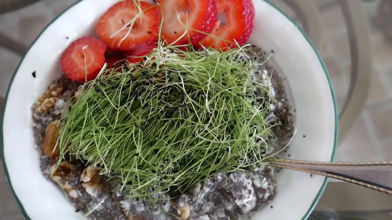 Garlic Chive Chia - MicroGreen Goodness