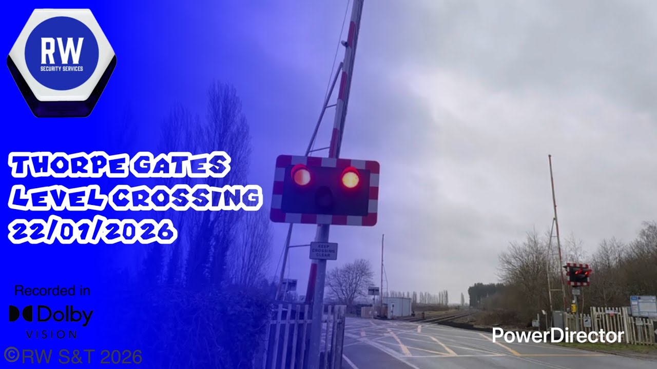 Thorpe Gates Level Crossing (Selby, North Yorkshire) 22/01/2026