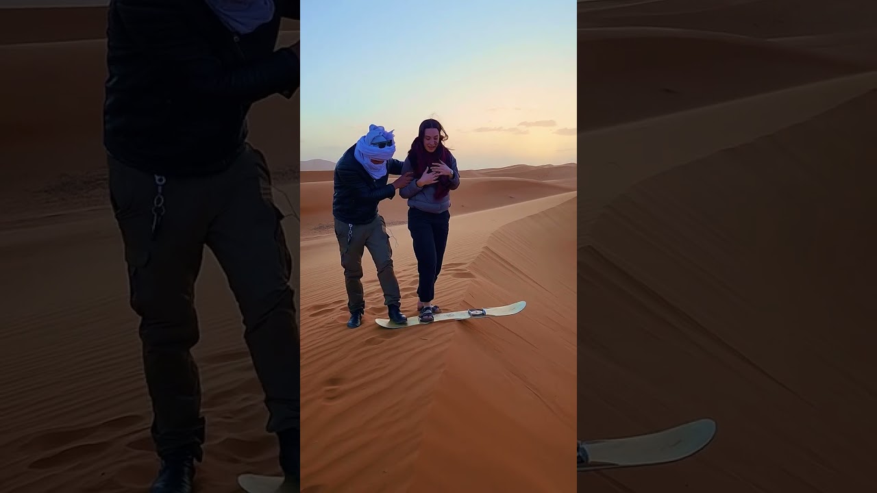 Sandboarding in the Sahara