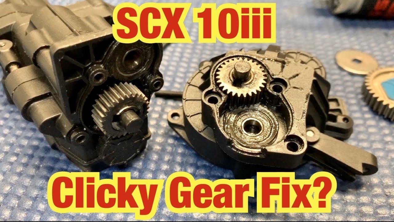 Исправление щелчков шестеренок в SCX10iii???