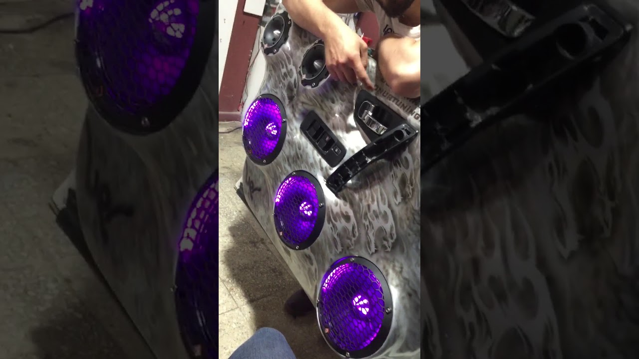 Rockford fosgate demo car onur tuning midrange spl tweeter team rf 2215 rf1500.4 alpine head unit