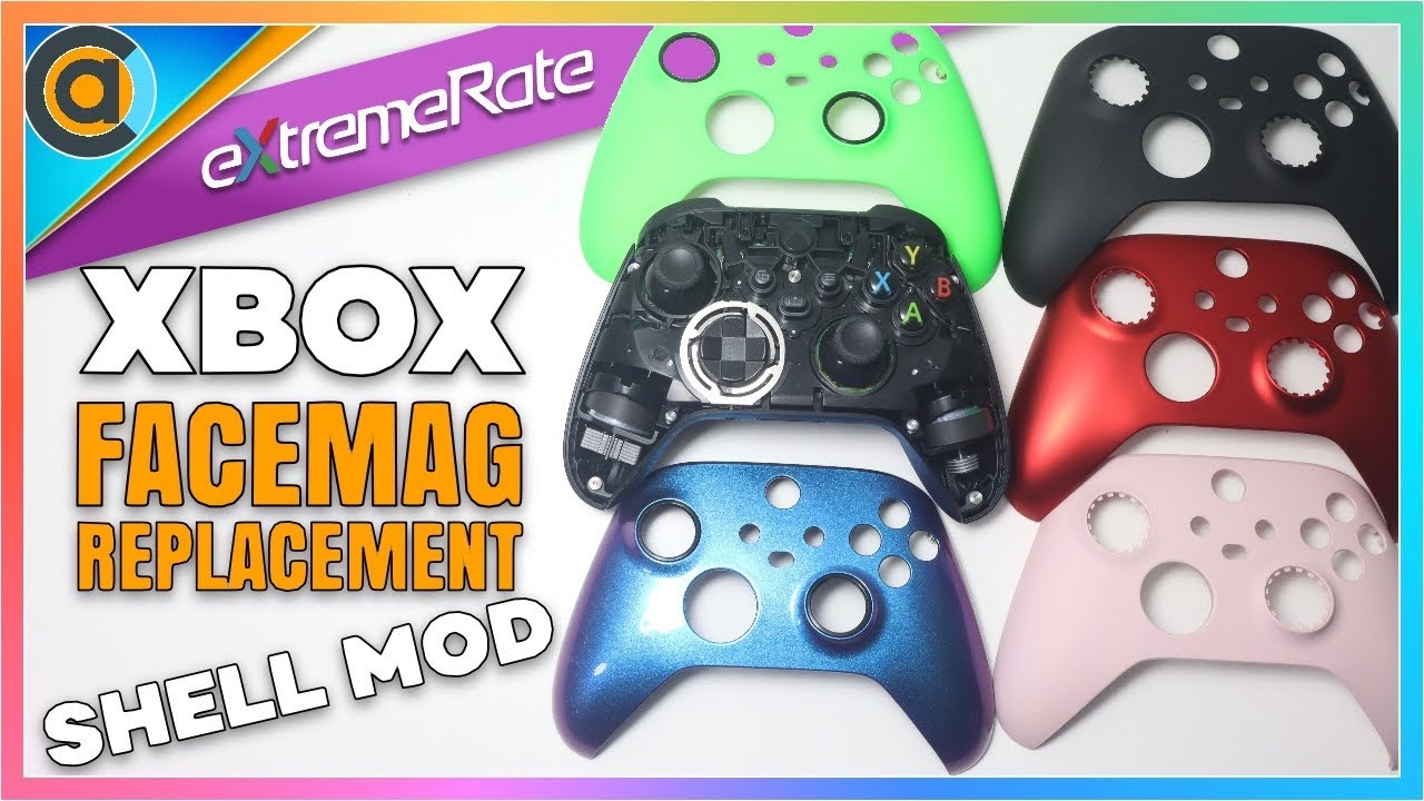 Extremerate Xbox FaceMag Shell Mod. Replaceable faceplates