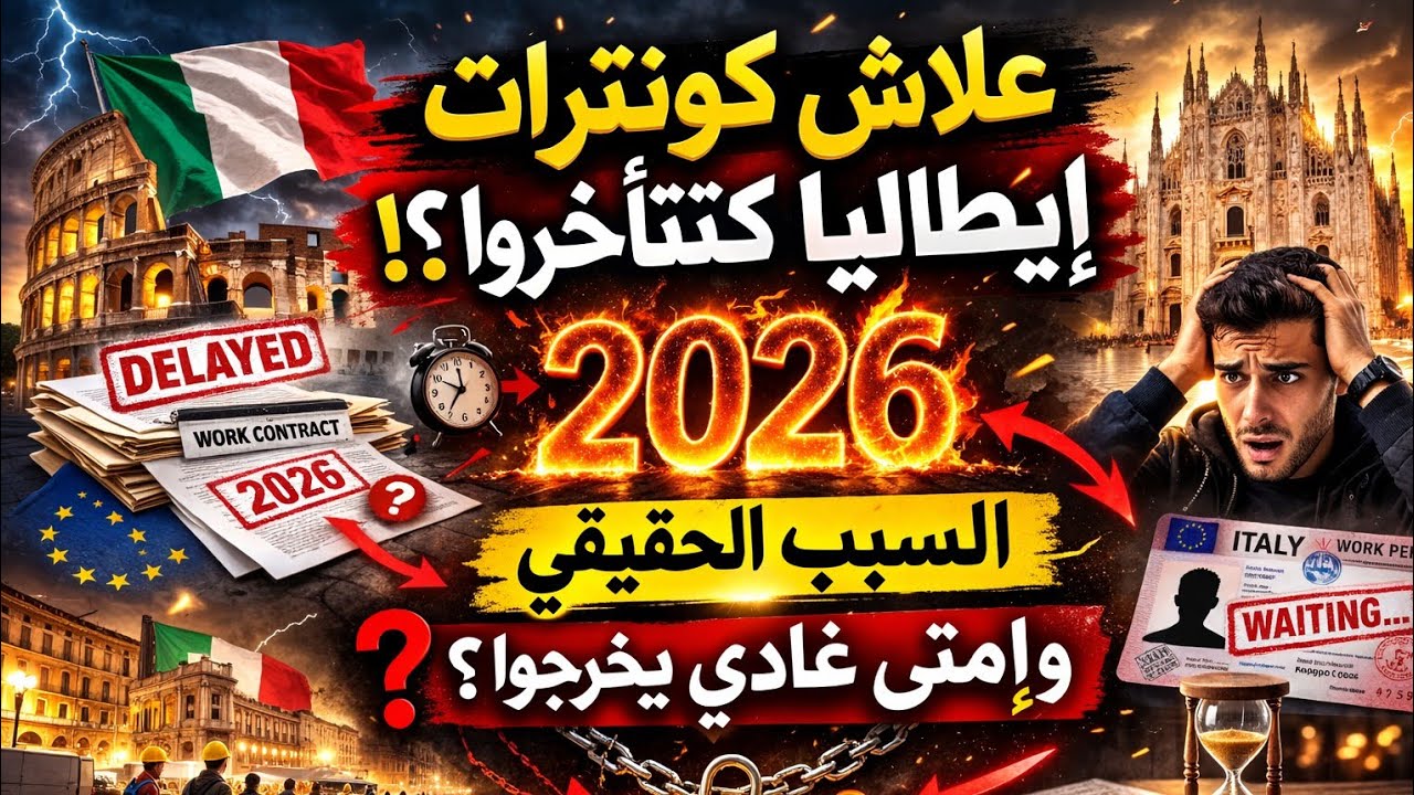 😱 علاش كونترات إيطاليا كتتأخروا ؟ الحقيقة اللي ما كيقولها حتى واحد 2026 🇮🇹🚨 decreto flussi Italie