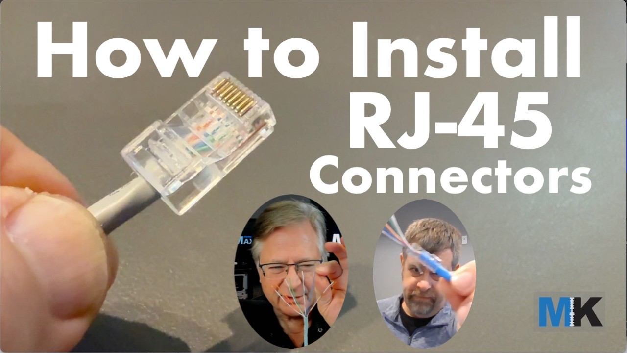 How to Install RJ 45 Connectors - with Broadcast/IT Engineers