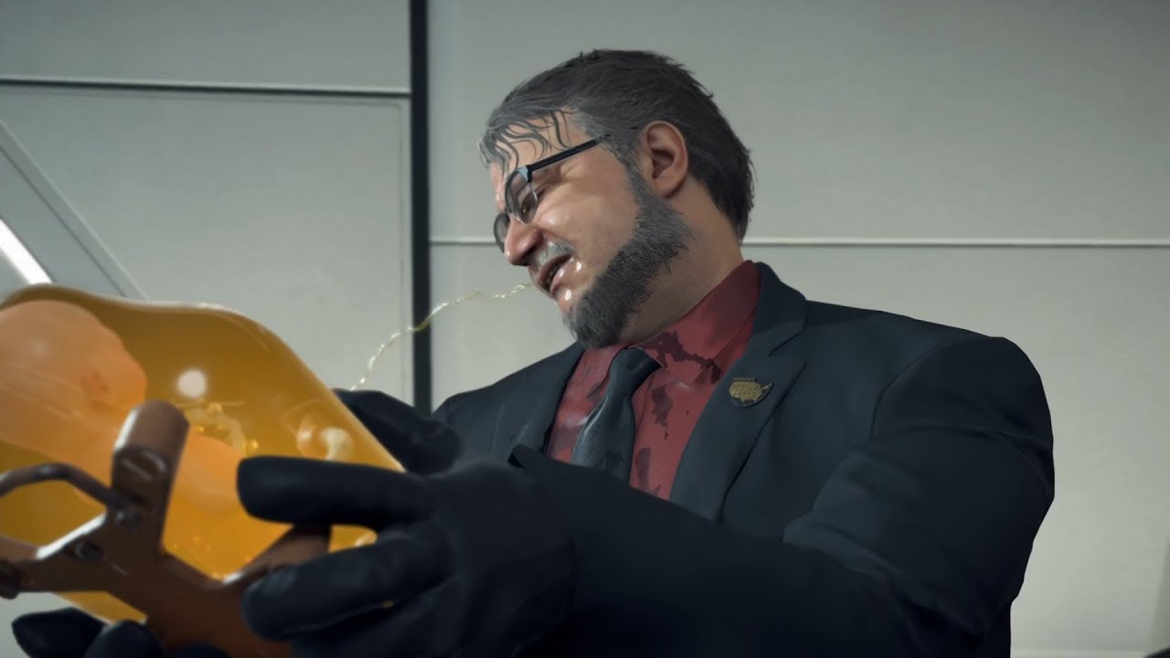DEATH STRANDING - BB Pees on Deadman - Funny Scene