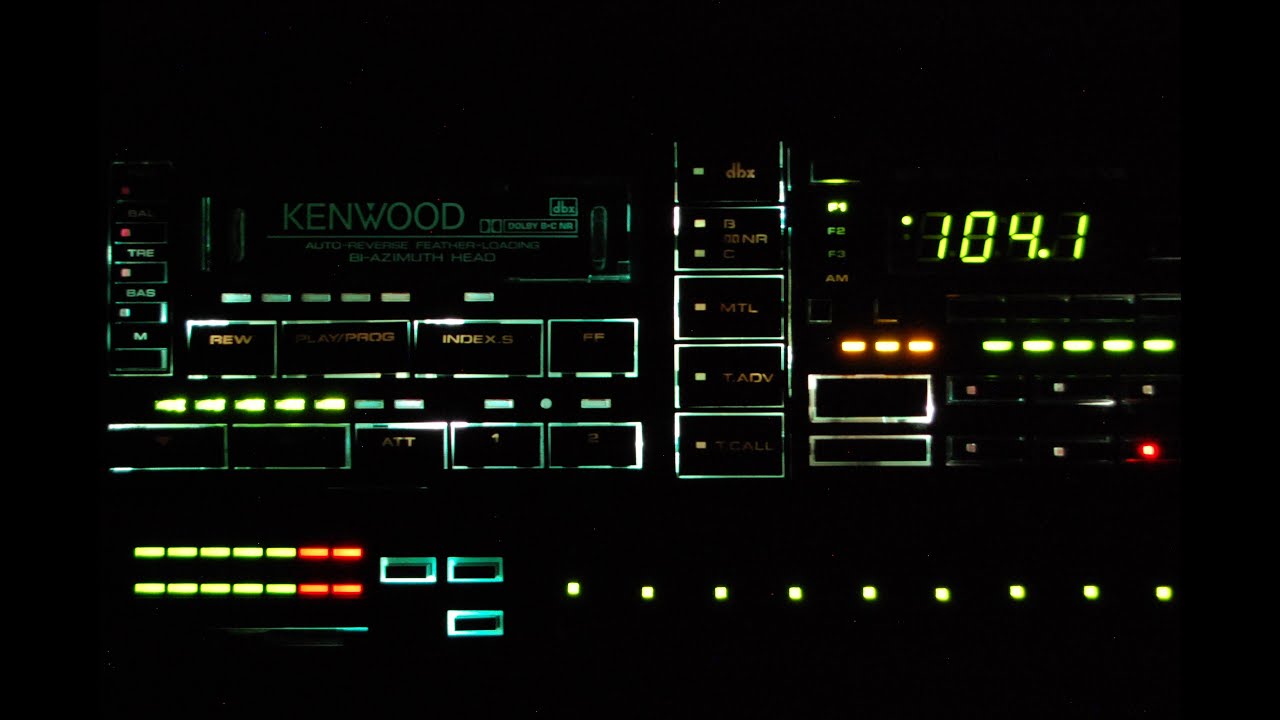 Vintage Kenwood KRC-939 AM/FM cassette car stereo w/KGC-6040 EQ rare old