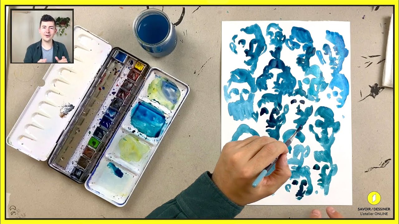 Comment peindre un portrait à l'aquarelle très simplement !