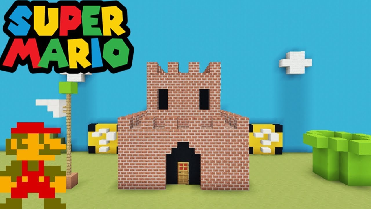 Minecraft Tutorial: How To Make A Mario Castle 