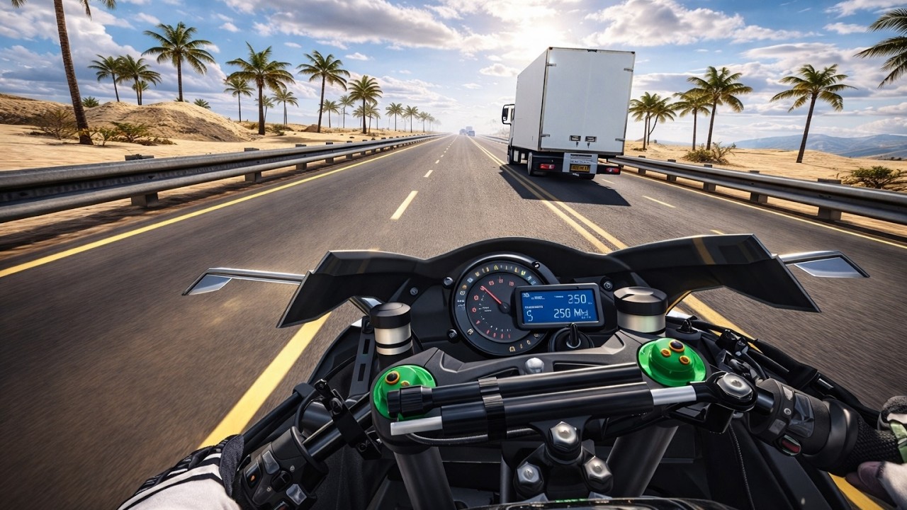 Traffic Rider - #EP14 (Grey  Kawasaki HR2 IN Desert 🏜️ 🤩🤍 ACCIDENT ACCIDENT🥵😱,🔥)GAMEPLAY