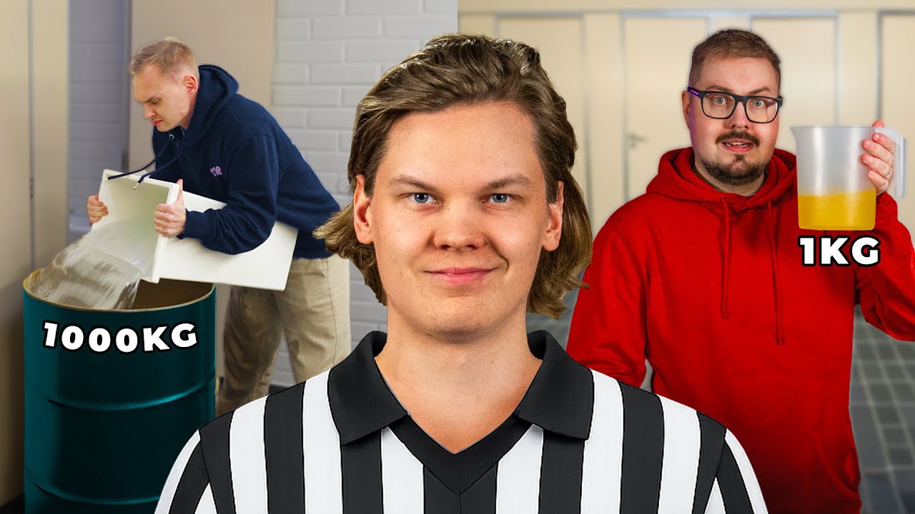 Kuka kerää eniten nestettä voittaa! (TOIMISTOMESTARI)