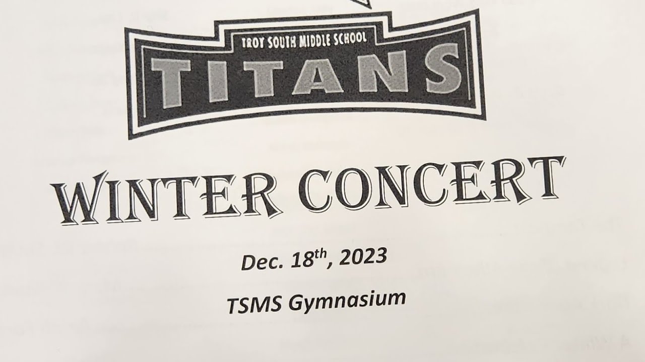 troy south middle school winter concert (2023)