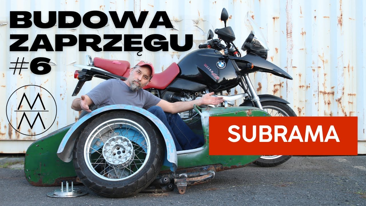 Budowa kosza BMW R1150 gs subrama, custom sidecar subframe cz.6