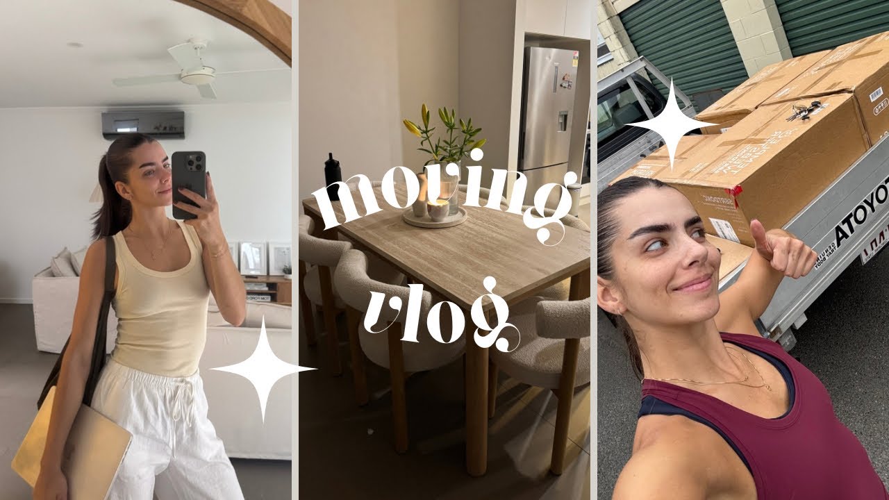 I moved houses! 🏡 unboxing new furniture and building my new home ✨ 