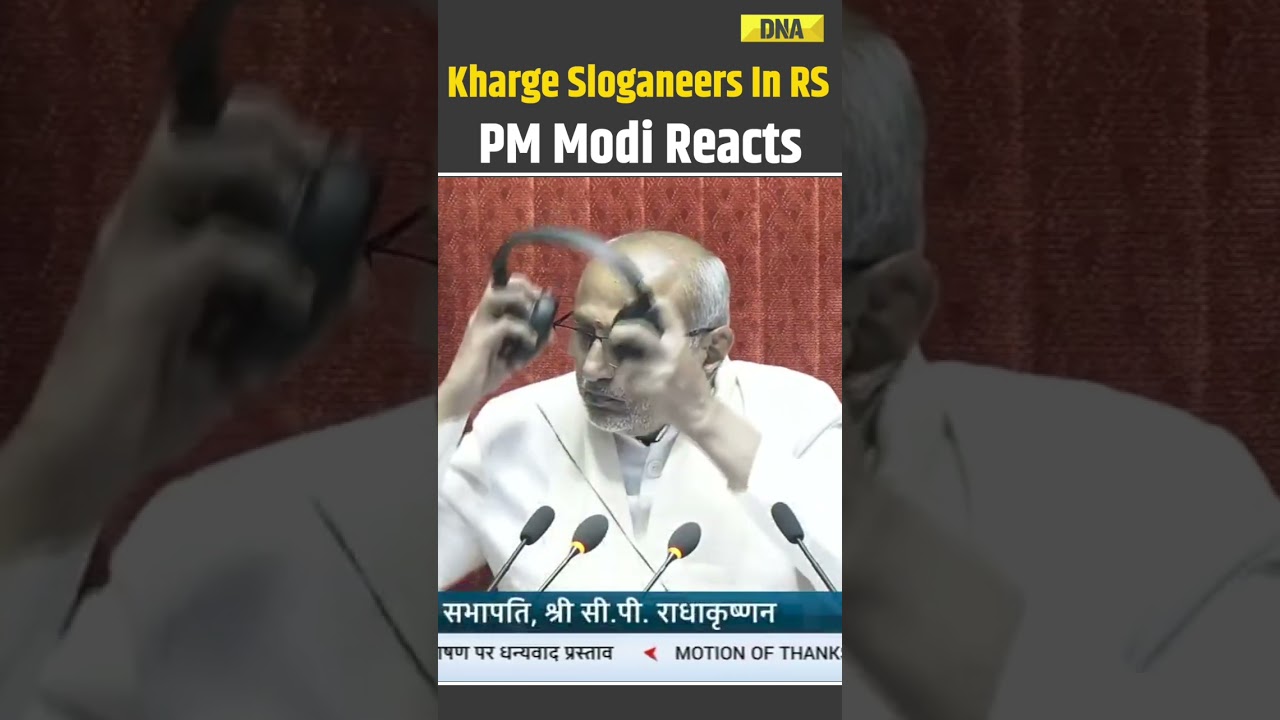 PM Modi Lets Kharge Sloganeer Amid Rajya Sabha Ruckus | RS Highlights #pmmodi