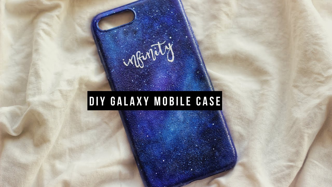 DIY Galaxy Mobile Case painting | Malayalam | Acrylic Painting | DIY | Ep - 8
