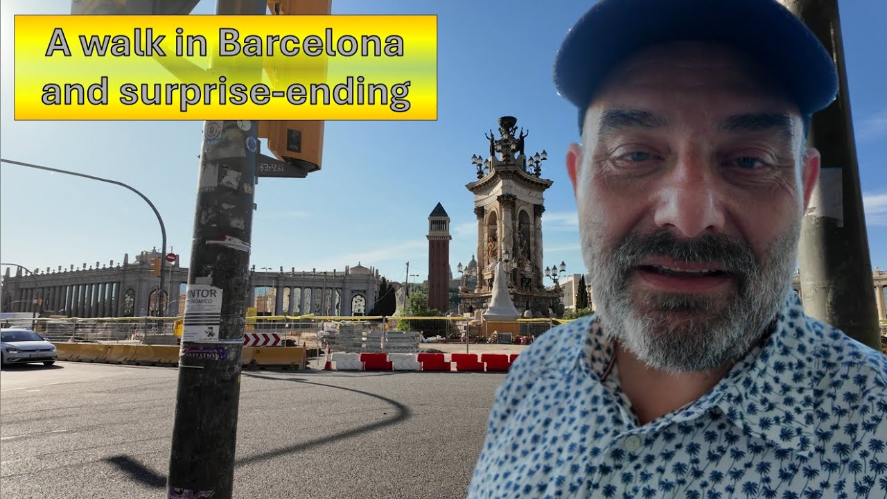 A walk in Barcelona from Arenas de Barcelona to  Plaça de la Universitat with a surprising ending