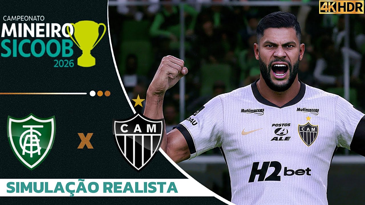 America Mineiro vs Atletico Mineiro | Campeonato Mineiro 2026 | 4K Ultra HD (60FPS) Gogosz Patch.