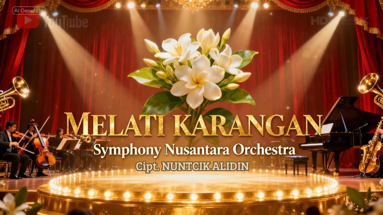 MELATI KARANGAN - Ciptaan NUNTCIK ALIDIN | Orchestra Version by Symphony Nusantara | Musik Mewah