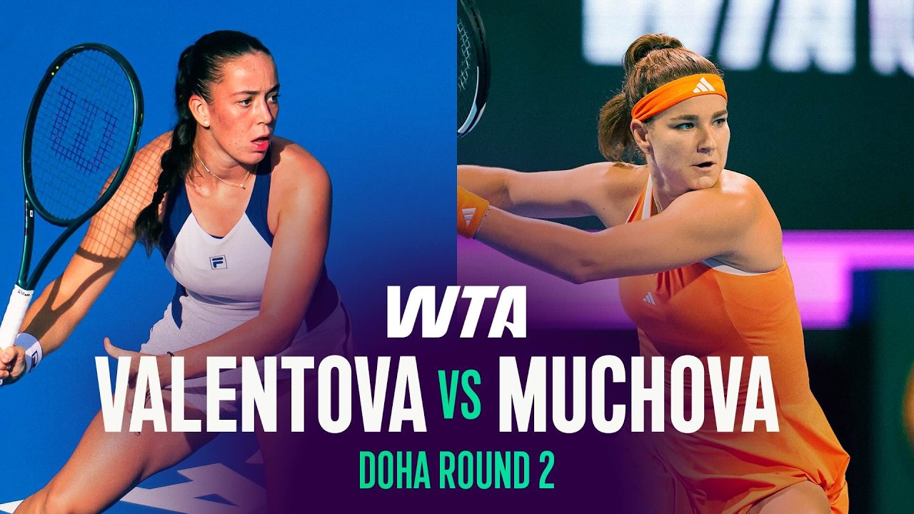 Tereza Valentova vs. Karolina Muchova | 2026 Doha Round 2 | WTA Match Highlights