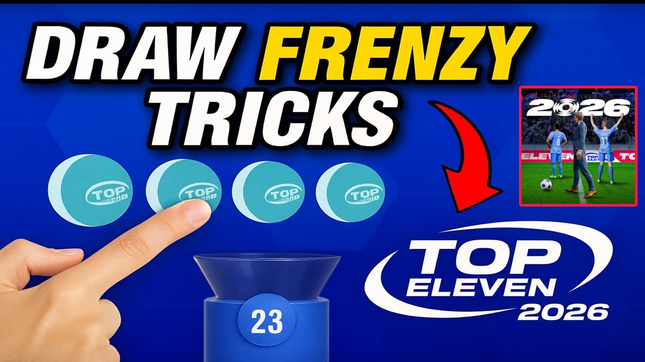 Draw Frenzy Tricks to click the right ball in Top Eleven 2026 !