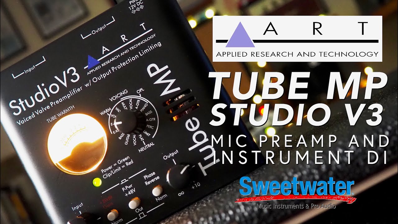 ART // Tube MP Studio V3 Микрофонный предусилитель и инструментальный DI (Демо)
