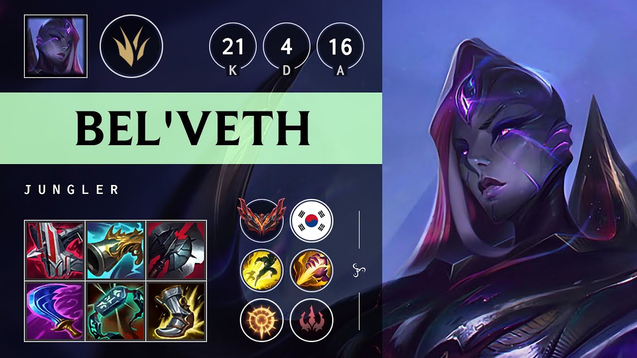 Bel'Veth Jungle vs Karthus: Legendary - KR Grandmaster Patch 14.21