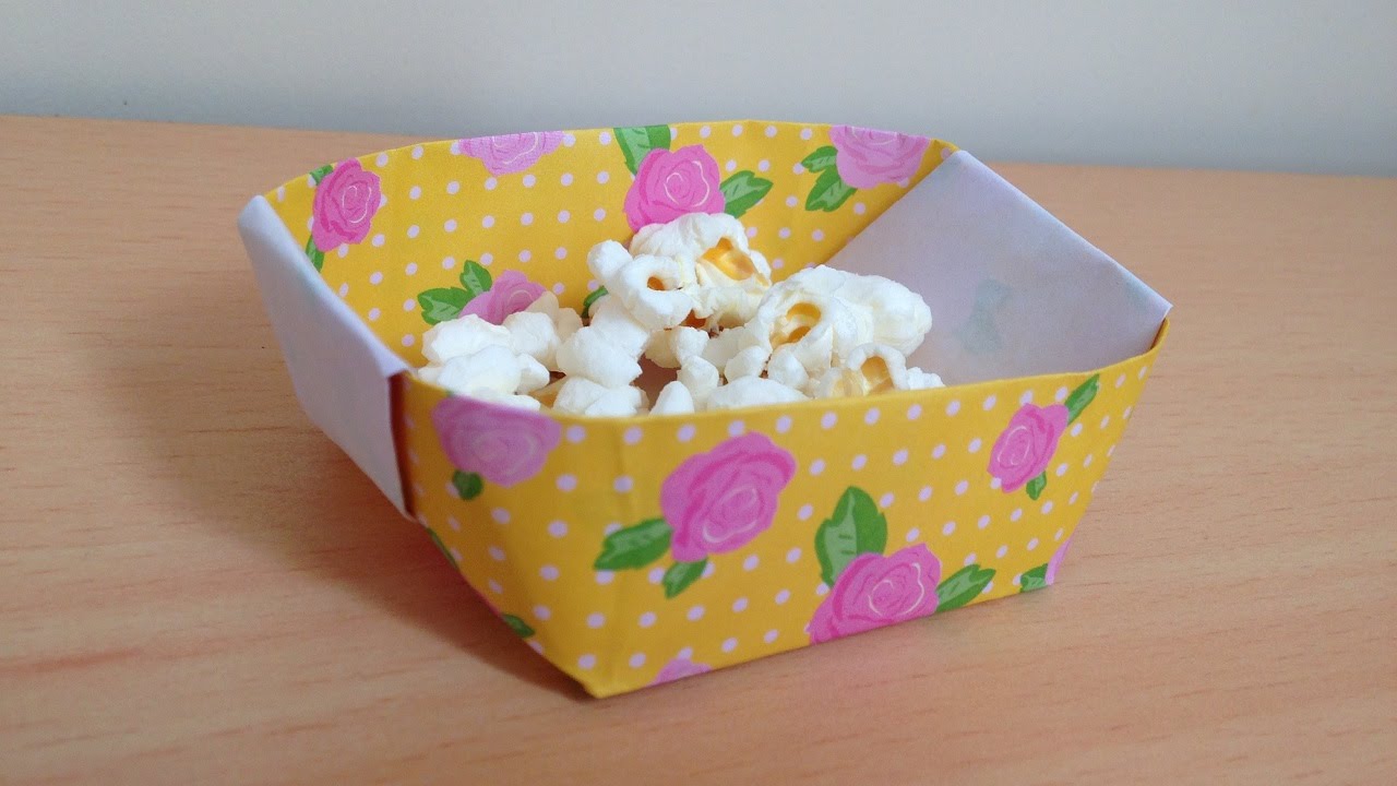 折り紙 入れ物 簡単な折り方Origami container
