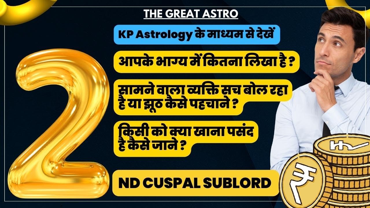 Learn Kp Astrology Advanced | Know Yog Of Wealth Money Finance  In Your Chart | 2nd Cuspal Sub Lord