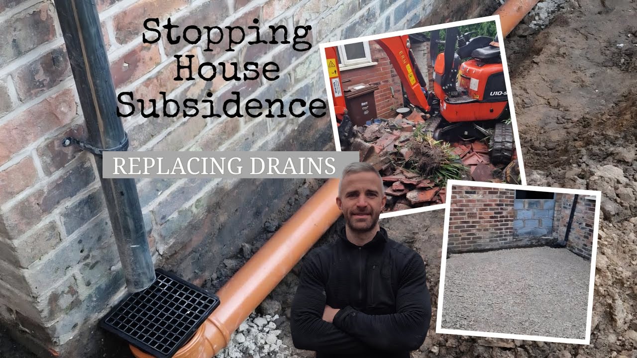  Stopping House SUBSIDENCE! 🛑 Replacing Drains Before Resin Installation