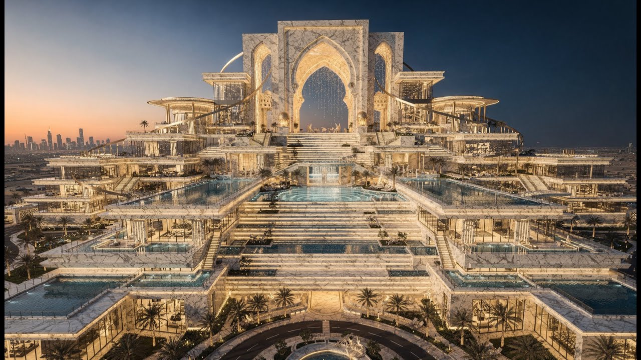 Inside a $1,000,000,000 Royal Dubai Palace Mansion | Cinematic 4K Mega Estate