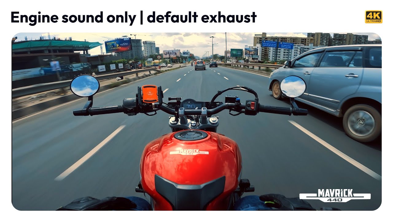 EXHAUST SOUND ONLY | HERO MAVRICK 440 | ASMR | POV | CINEMATIC | GOPRO | 4K | #Mavrick440 #asmr